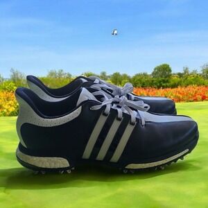 Adidas Golf Tour 360 Shoes Boost‎ Spiked Leather Comfort Performance Black 9.5